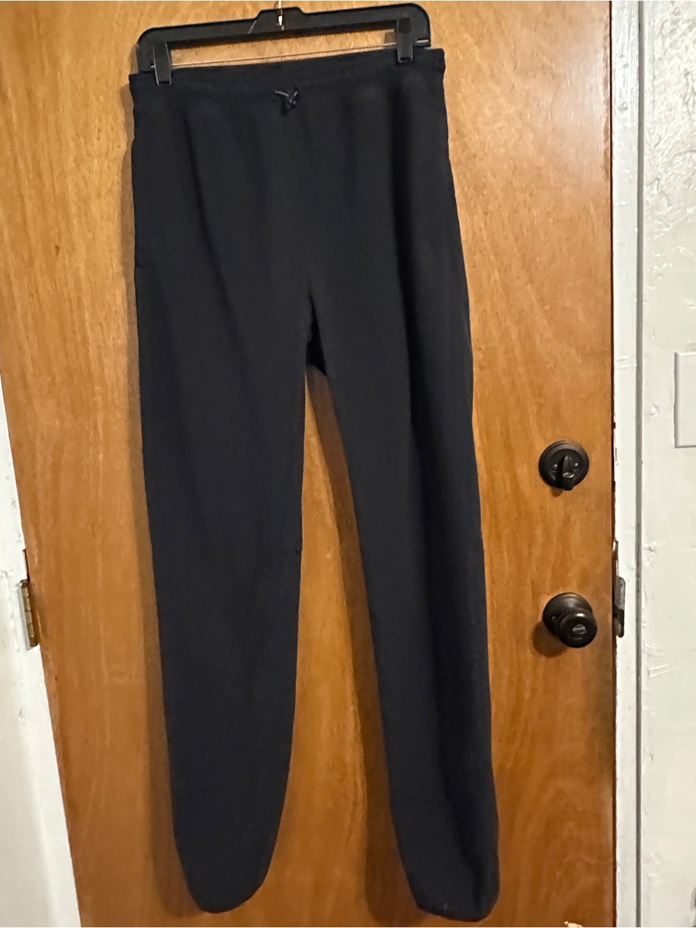 REI Co-op Black Medium Tall Fleece Sweatpants Joggers